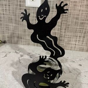 Partylite Halloween Shadow Dancers Ghost Cauldron Votive Holder Retired